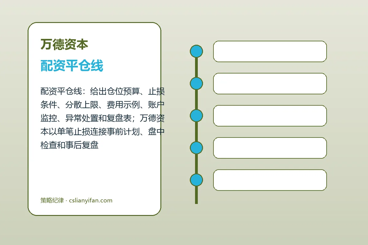 万德资本费用、账户与退出规则图解